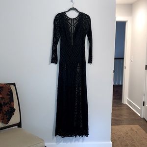 Black Lace illusion dress, spooky, sexy, classy!